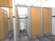 3d modelling of refurbished toilet facilities